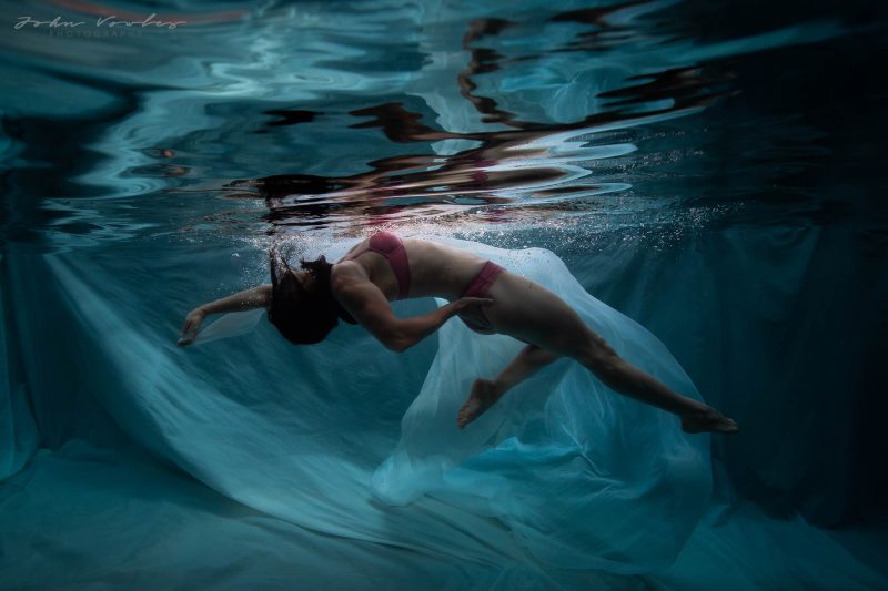 Underwater evening shoot with Cassey Smith
